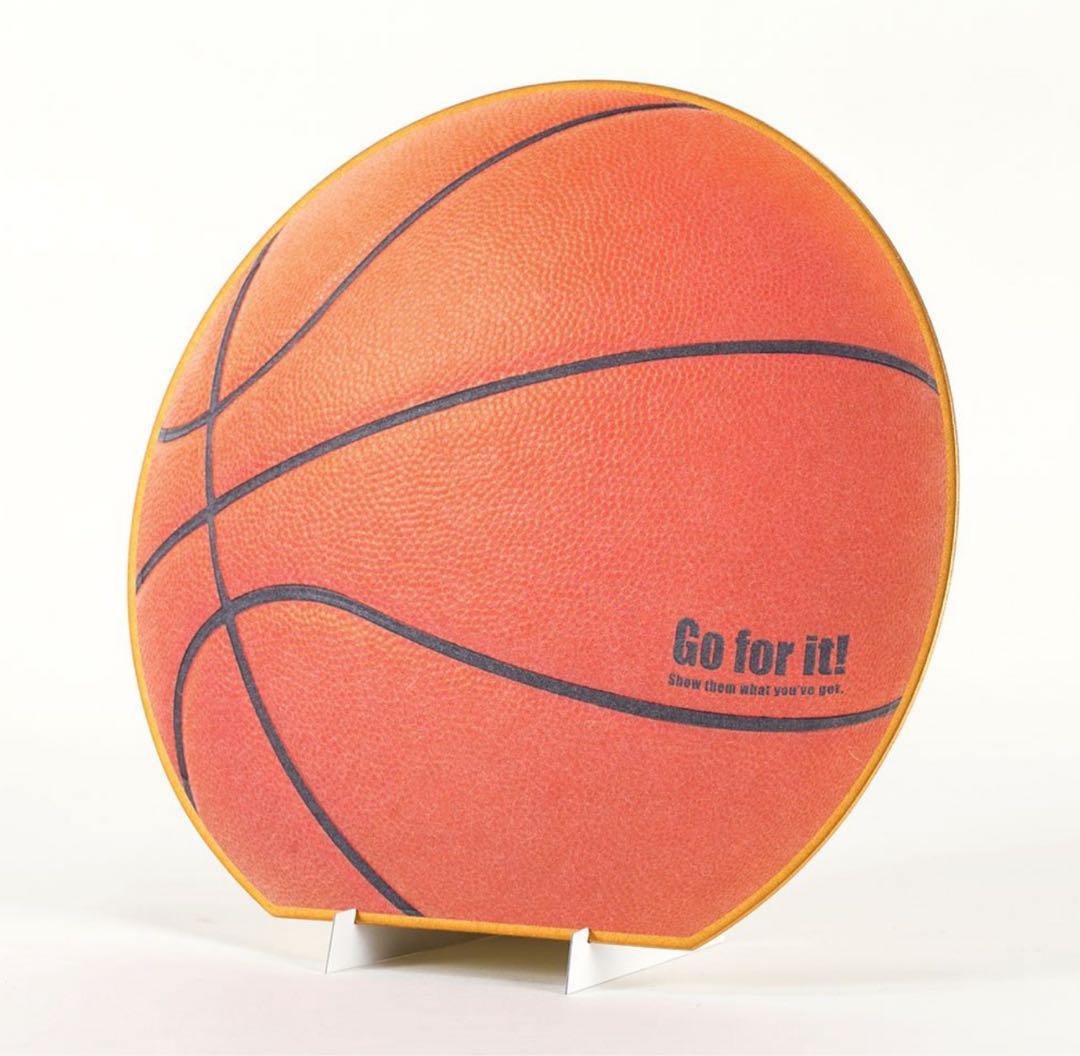 新品　立てて飾れるバスケットボール型立体式色紙　メッセージボール　10枚
