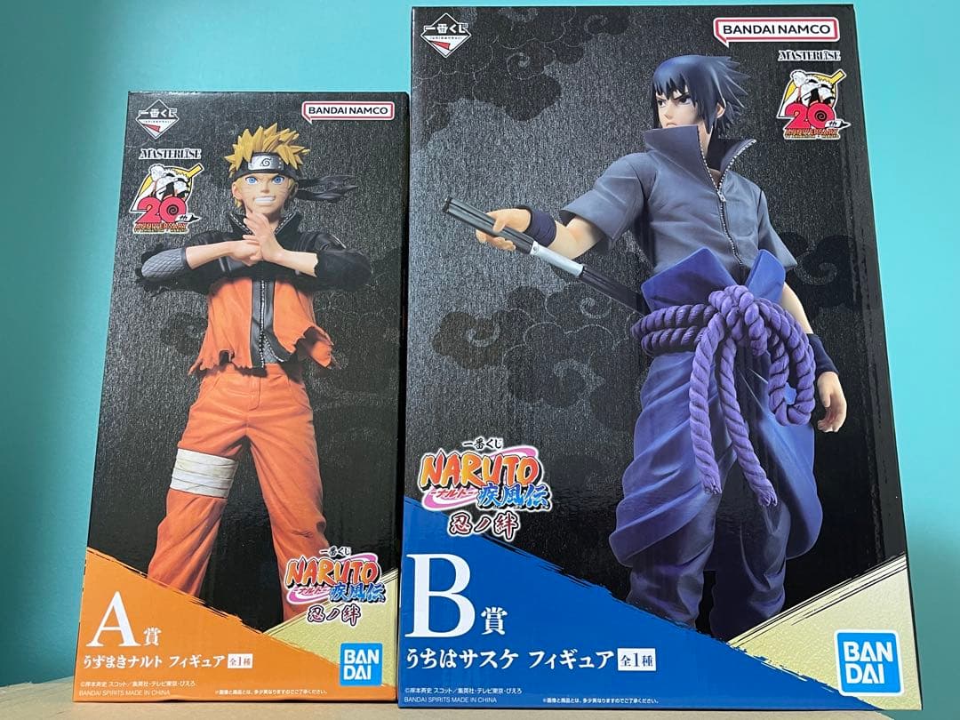 NARUTO 1番くじ 忍ノ絆 A賞ナルト B賞サスケ