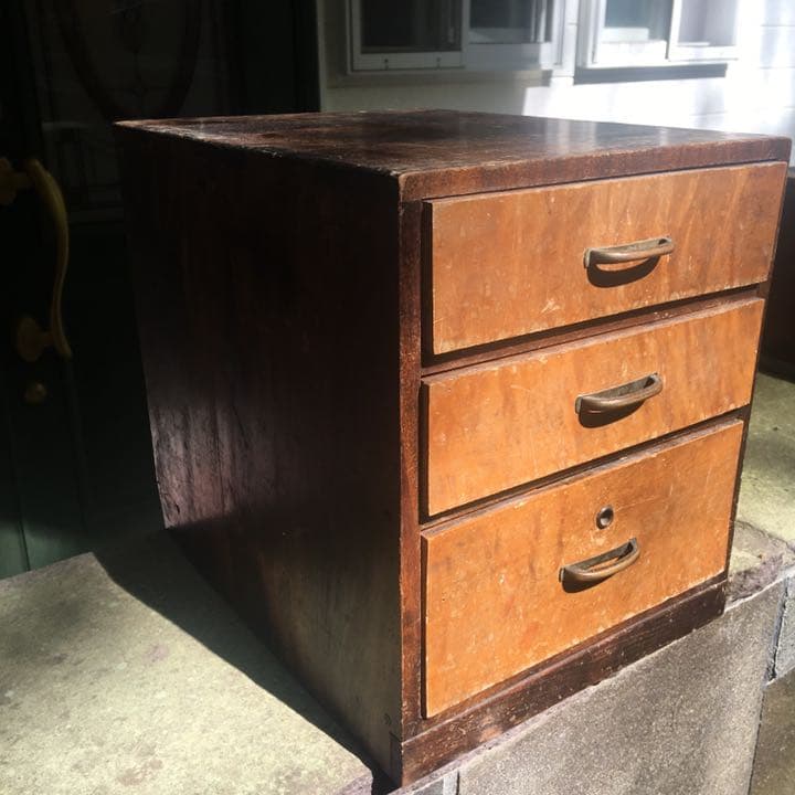 中国骨董 支那事変記念 旧日本軍 中国唐木箪笥 昭和14年（1938）本物保証