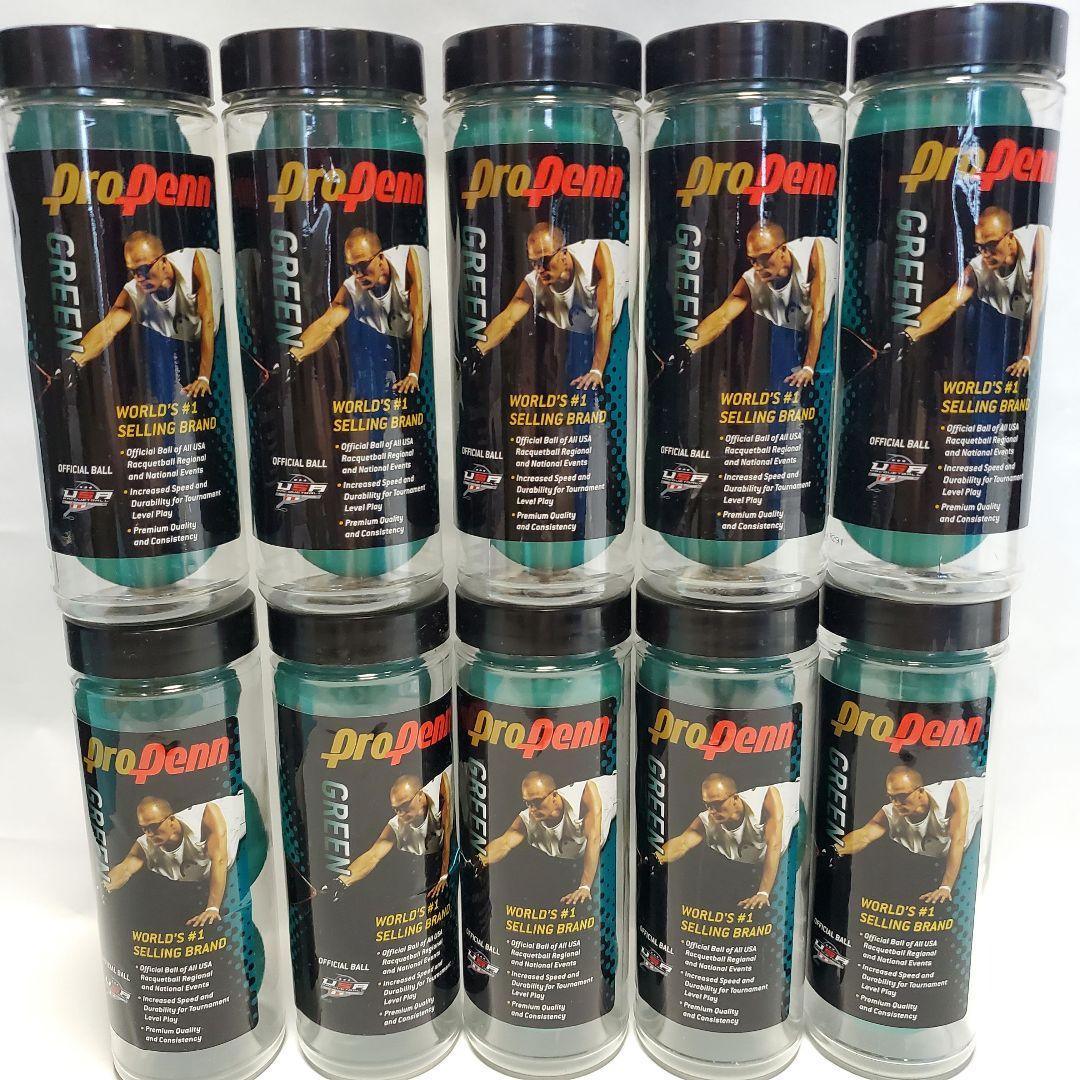 ラケットボール用公式ボール propenn GREEN 3個入り10缶