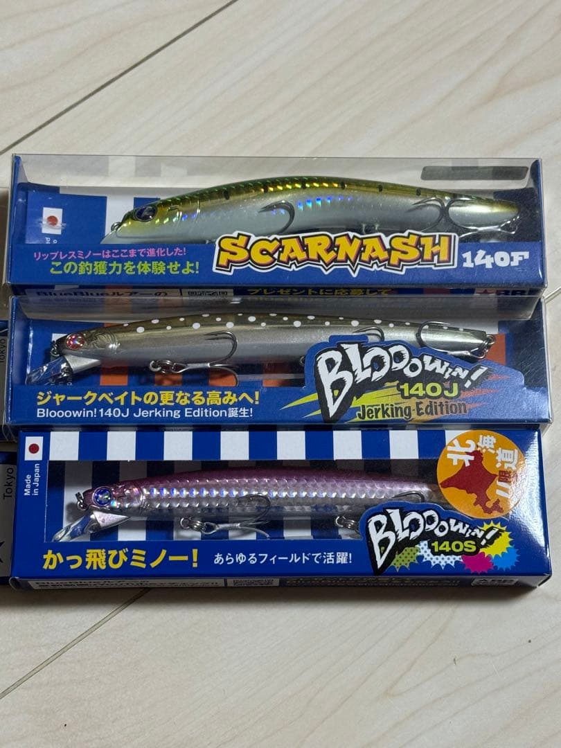 ルアー・フライ BlueBlue Bloowin 140J/140S/SCARNASH 140F