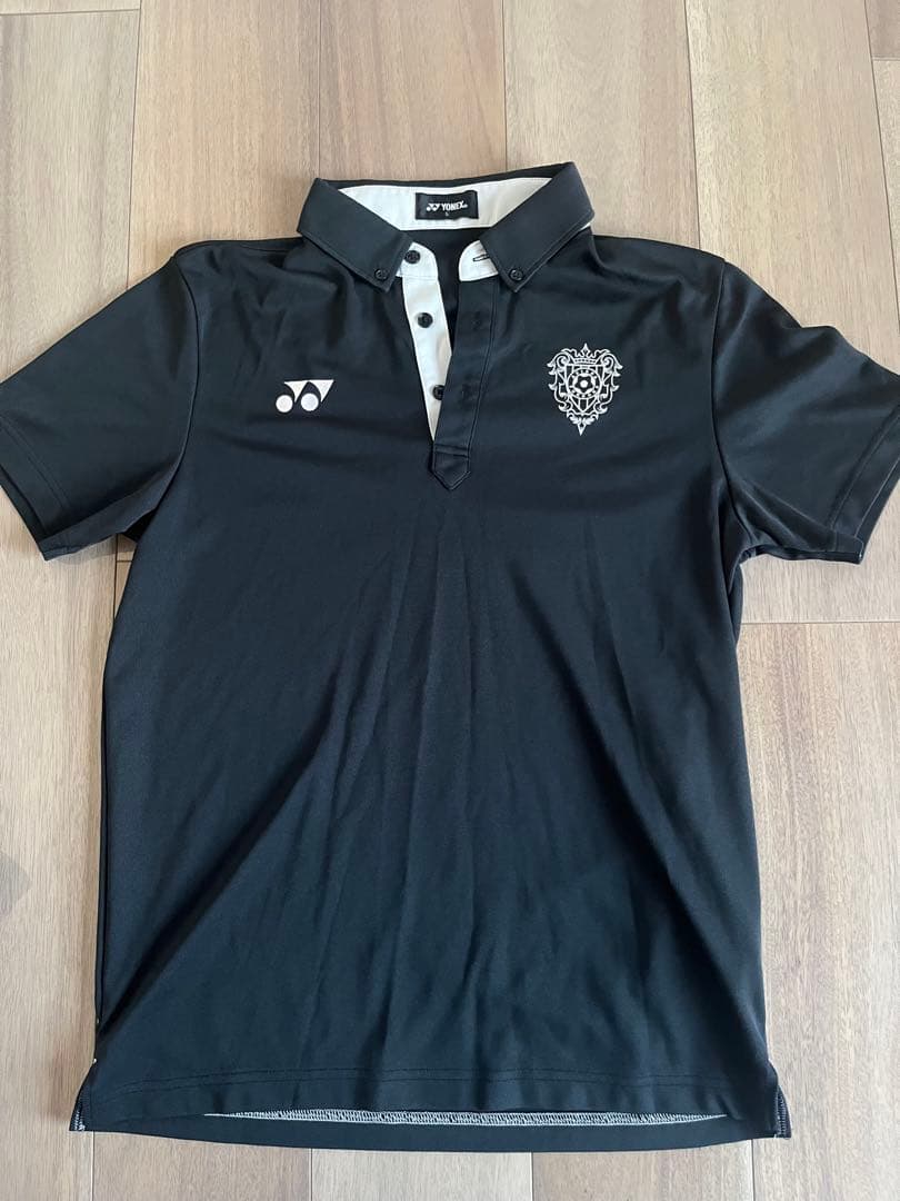 アビスパ福岡　選手移動着　YONEX ブラック ポロシャツ Lサイズ