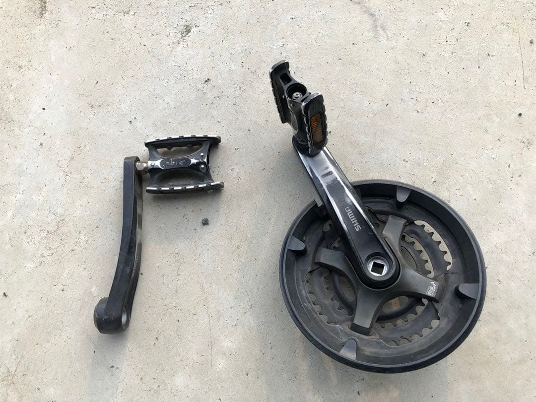 GIOS MISTRAL 青色 クロスバイク　訳あり　新品チェーン付き