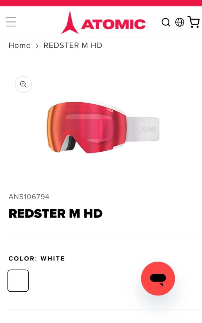 【新品】【25-26】アトミック　ゴーグルATOMIC REDSTER M HD