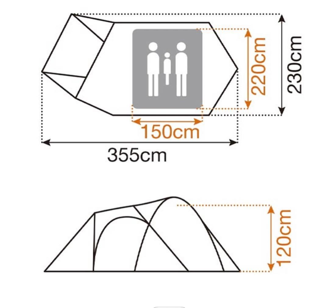 【美品】 peak アメニティドームS テント　(スノーピーク)