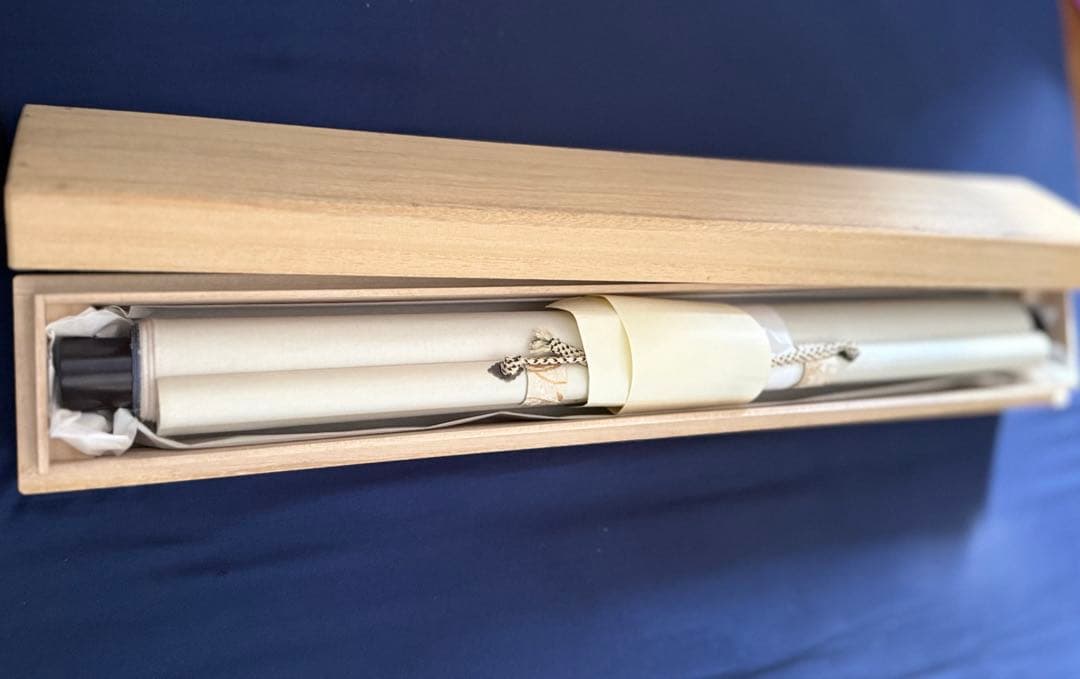 出口王仁三郎 真筆　王仁三郎母印　瑞祥丸進水式　昭和4年　新居浜　桐箱 掛軸