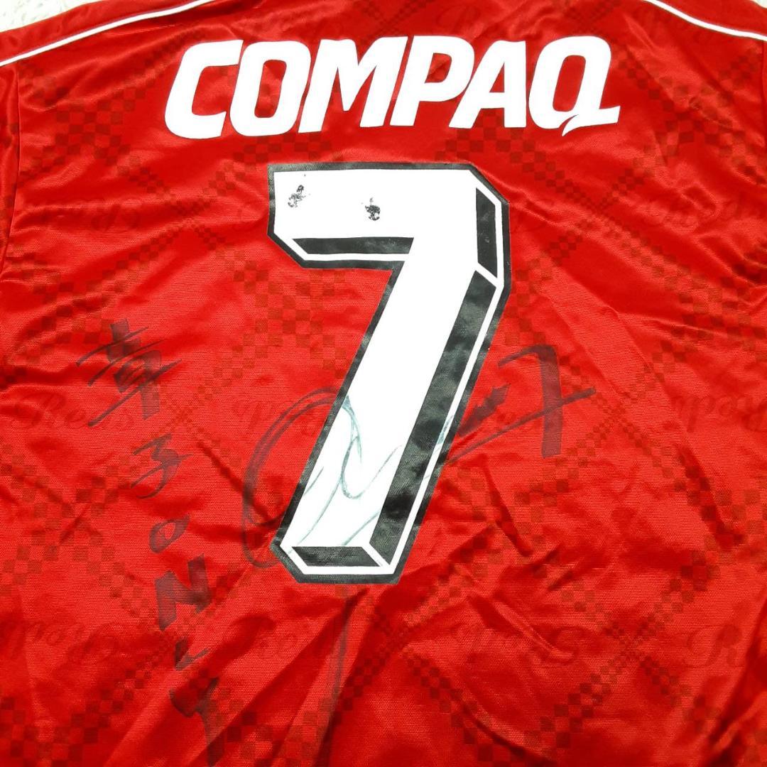 希少サイン入り◎PUMA 浦和レッズ 岡野雅行 7 応援用ユニフォーム 97年