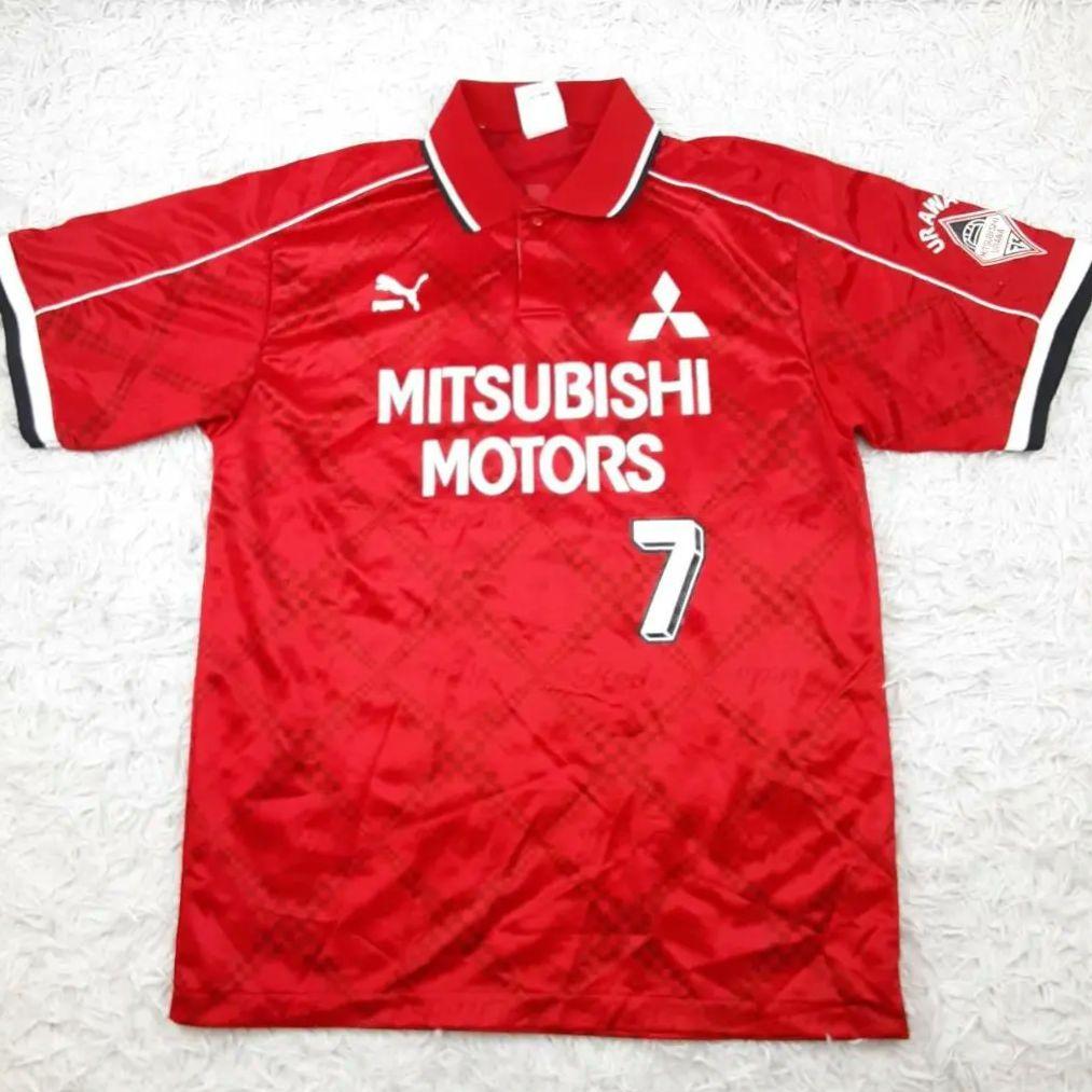 希少サイン入り◎PUMA 浦和レッズ 岡野雅行 7 応援用ユニフォーム 97年