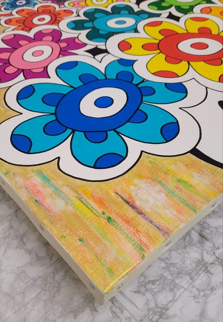 ★鈴木哲也★S15(652×652mm)アクリル原画1点物★送料無料#126