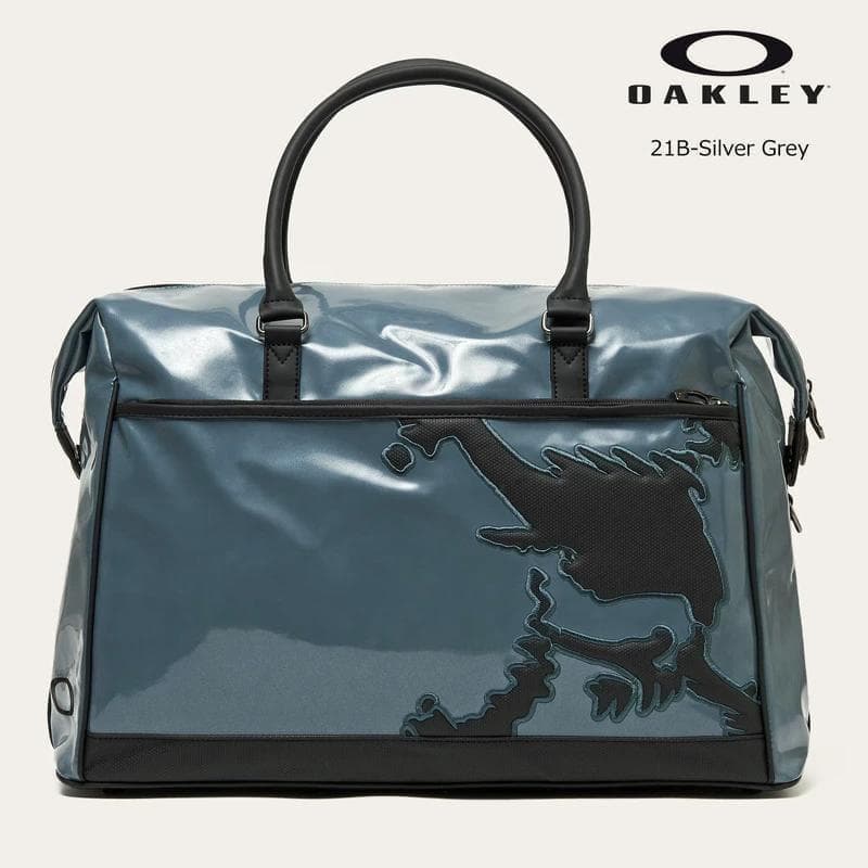 新品 OAKLEY オークリー スカル ボストンバッグ シルバーグレー