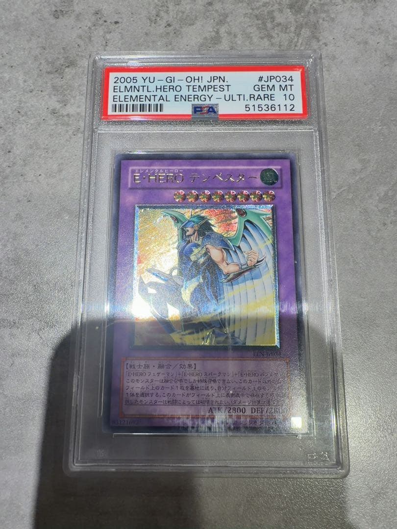 遊戯王 E・HERO テンペスター レリーフ psa10