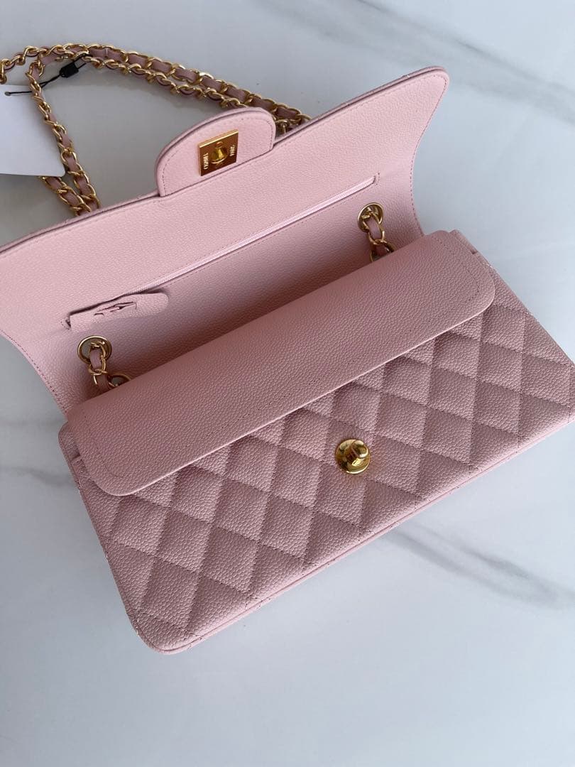 年末年始価格【実写画像】 ピンク キルティングショルダーバッグ