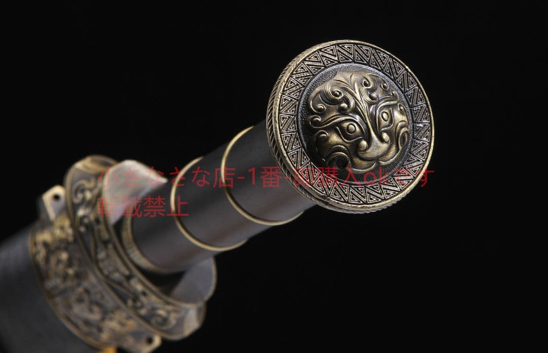 戦神二溝中型上等烏木高マンガン鋼 古兵器 武具 刀装具 日本刀 模造刀 居合刀