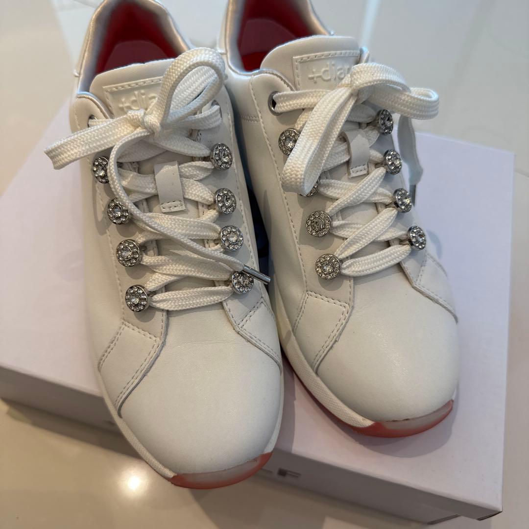 dianGOLF ホワイト ゴルフシューズ