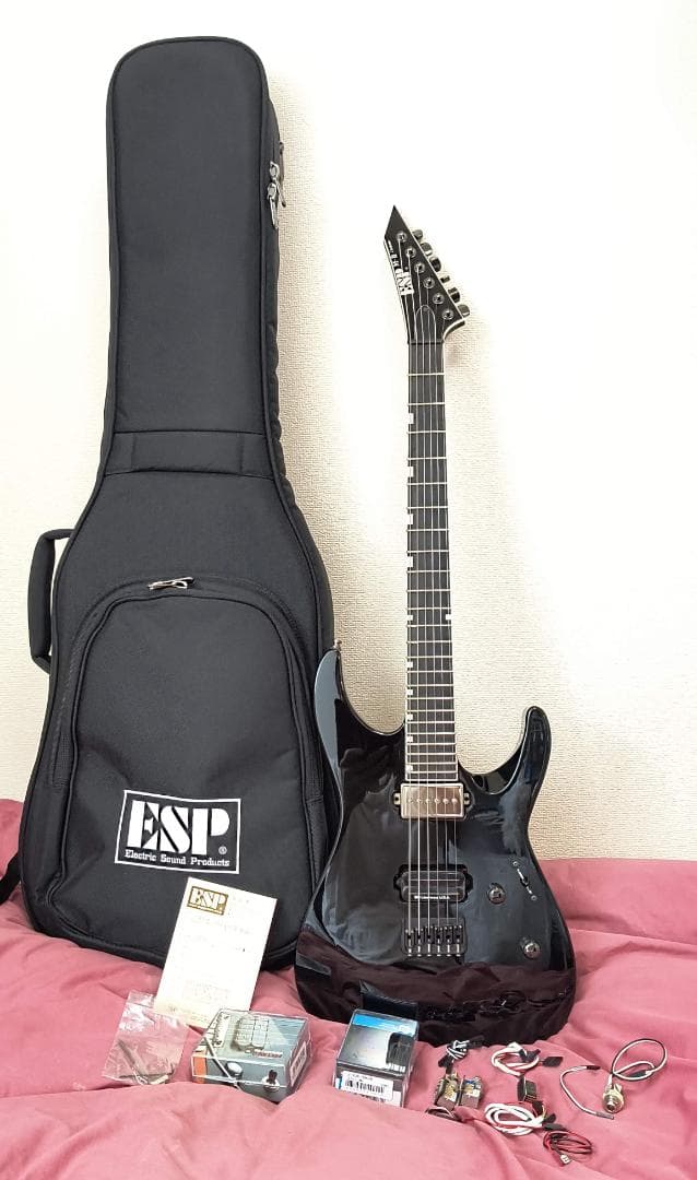 美品　ESP　M-II　CTM　NT/E#　BK　エレキギター　ギター