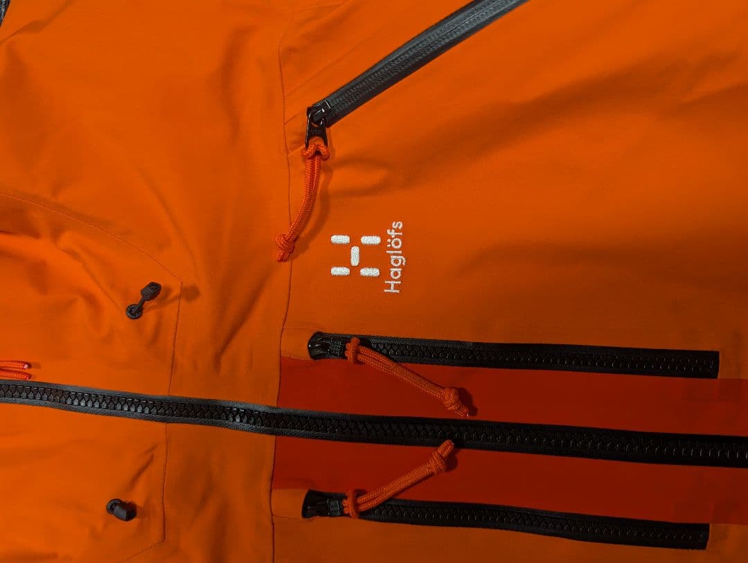 Haglofs ヴァッシ ゴアテックス ジャケット オレンジSサイズ