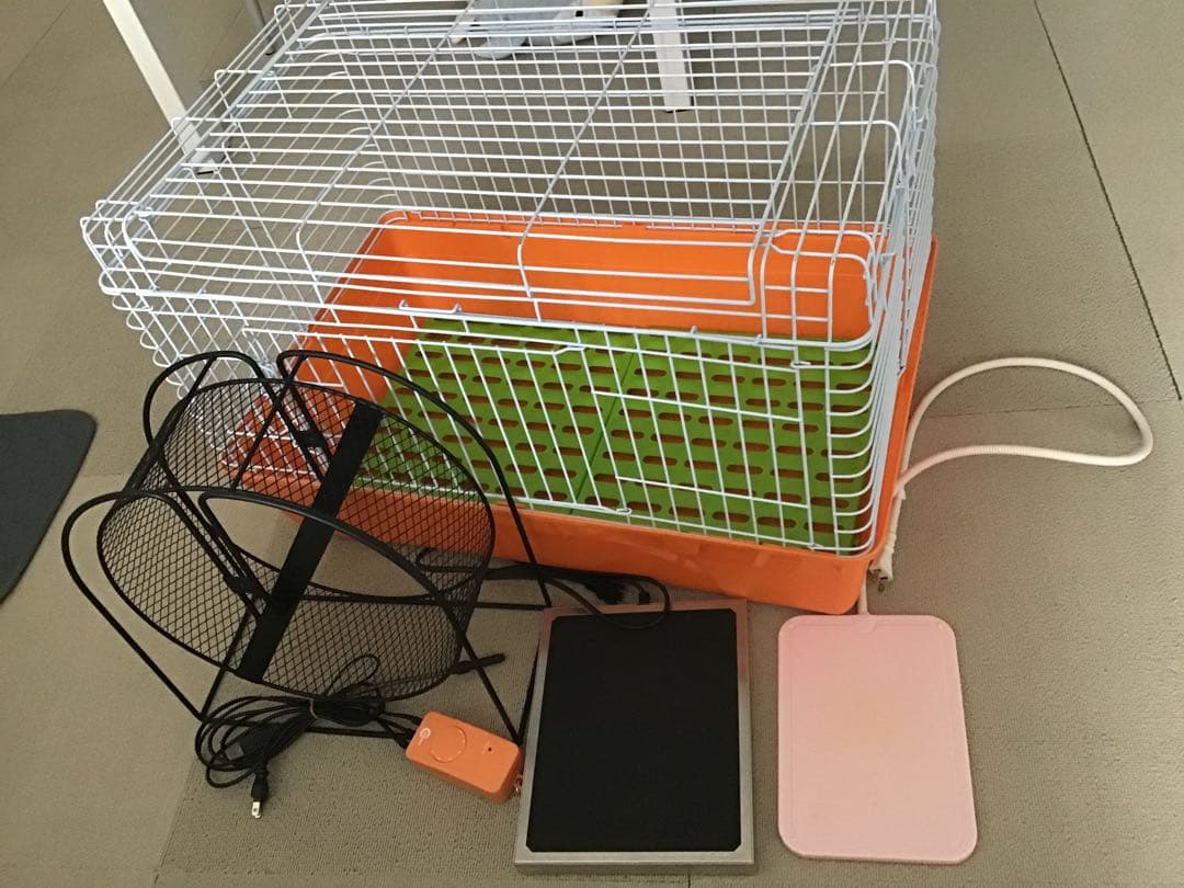 ハリネズミ　アニマン　ケージ　回し車　うさ暖　暖突　ヒーター　セット