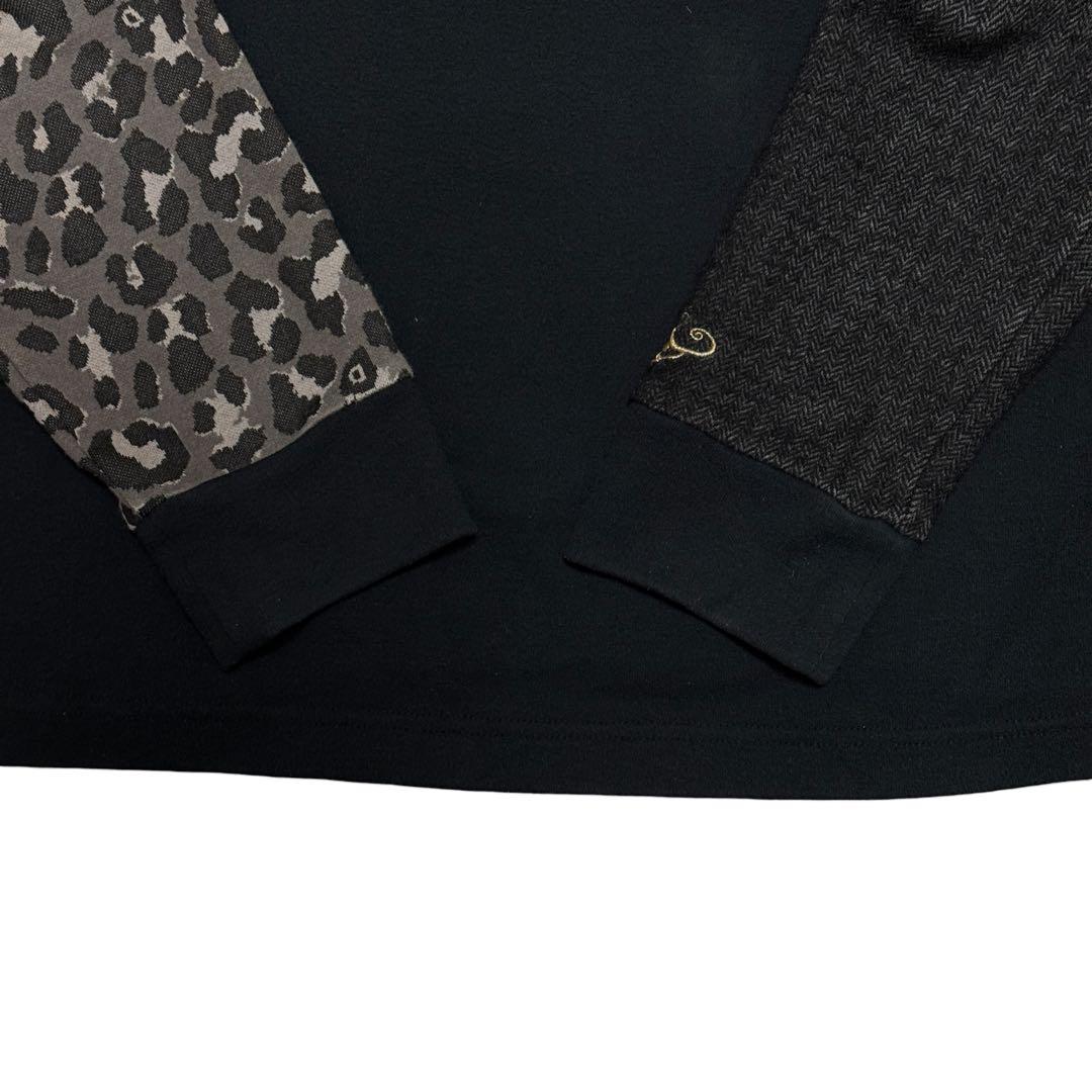 DANCE WITH DRAGON フリースジャケット スカル レオパード 3