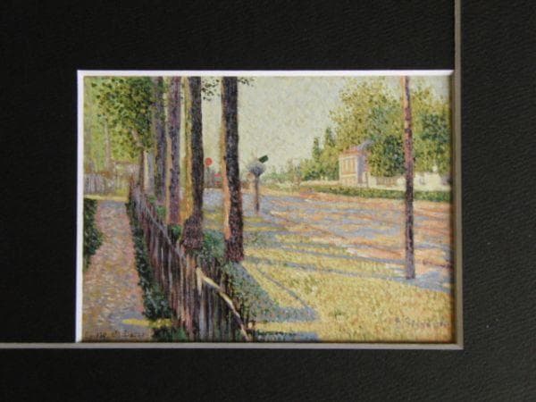 ポール・シニャック、鉄道の連絡駅、ボワ・コロンブ、希少な画集より