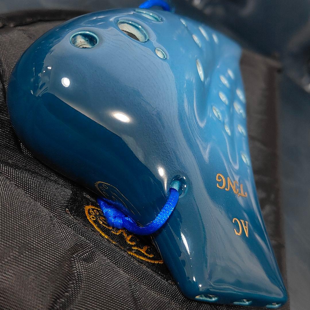 ​【極美品】TNG トリプルオカリナ ACモデル 青色陶器