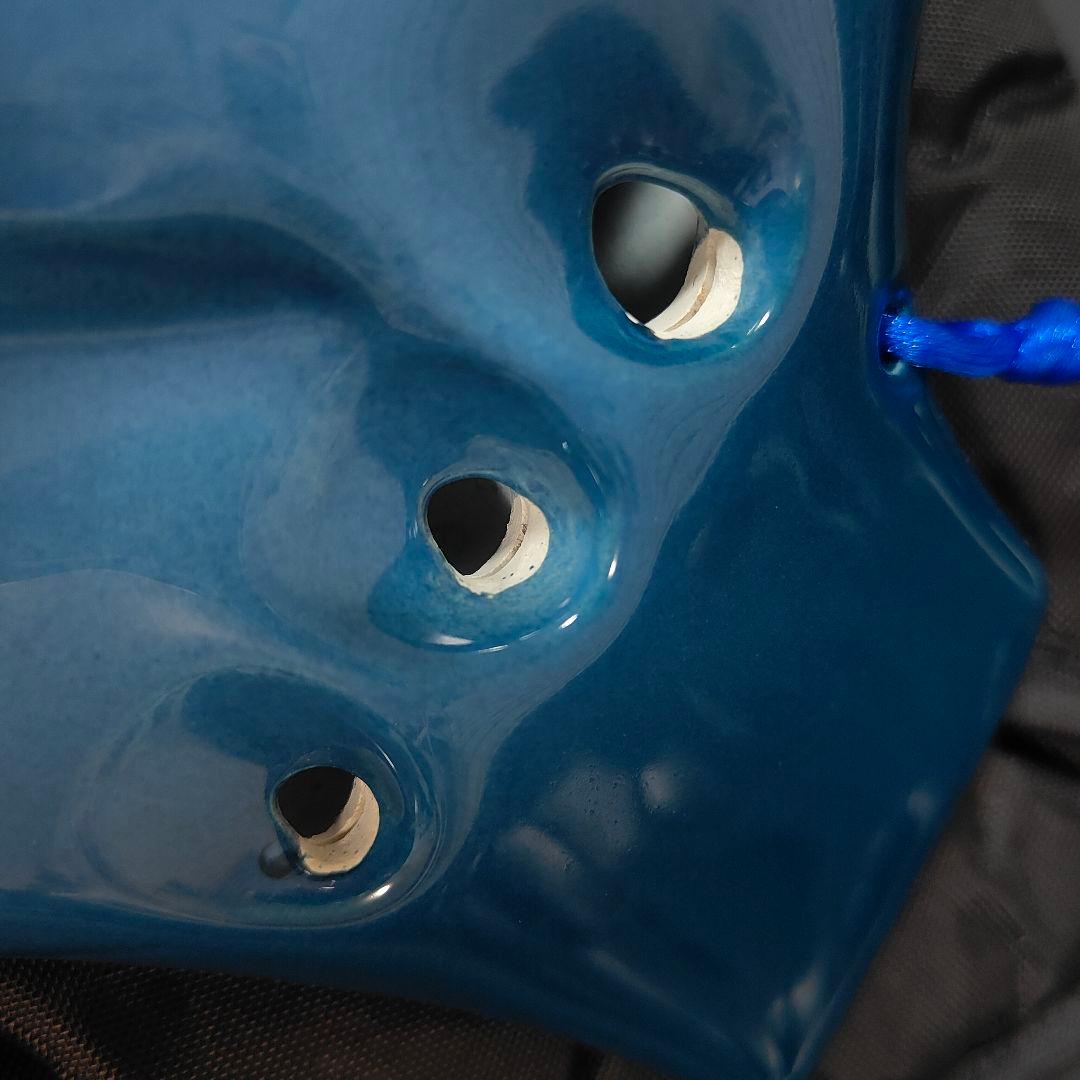 ​【極美品】TNG トリプルオカリナ ACモデル 青色陶器