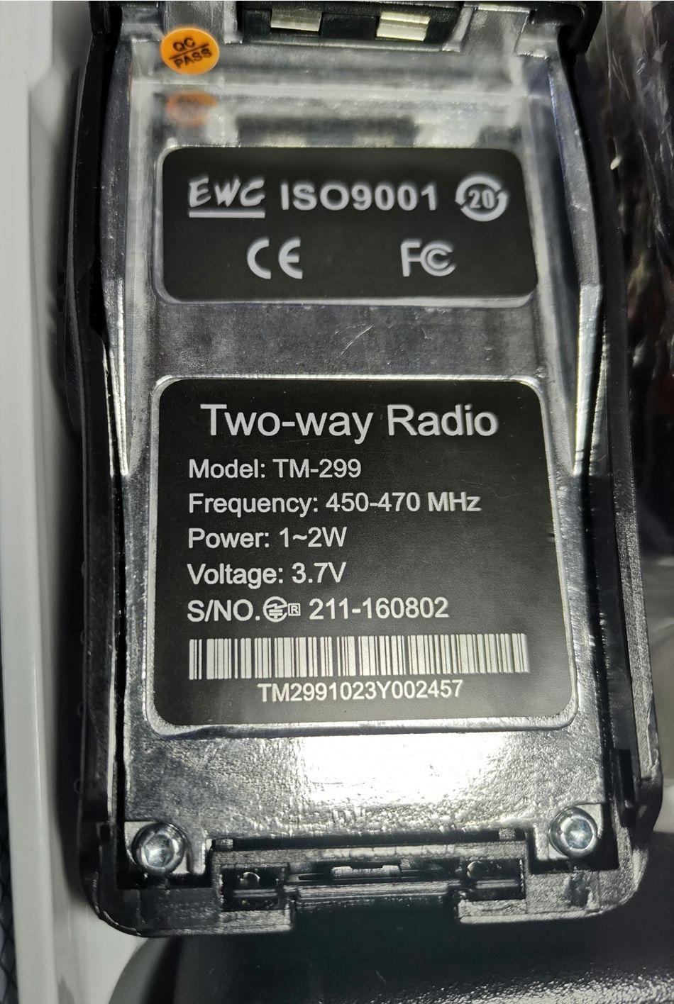 トランシーバー 無線機   簡単操作 災害 6点セット