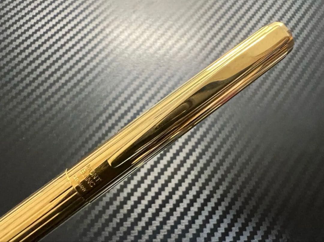 モンブラン 万年筆 極美品 エボナイト芯 ノブレスゴールド M