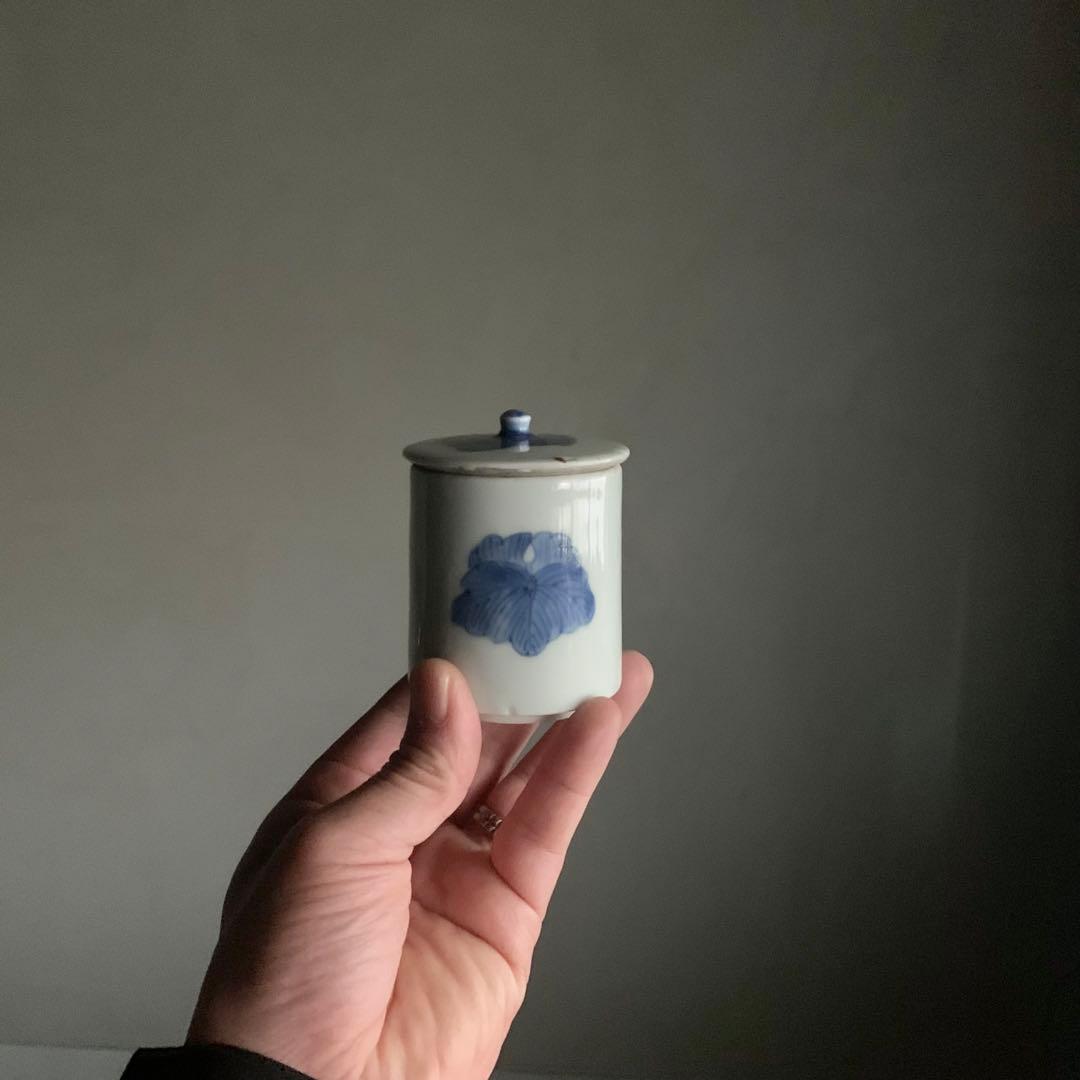 染付 筒盃 古伊万里 No.3 盃 ぐい呑み 古美術 古道具 アンティーク