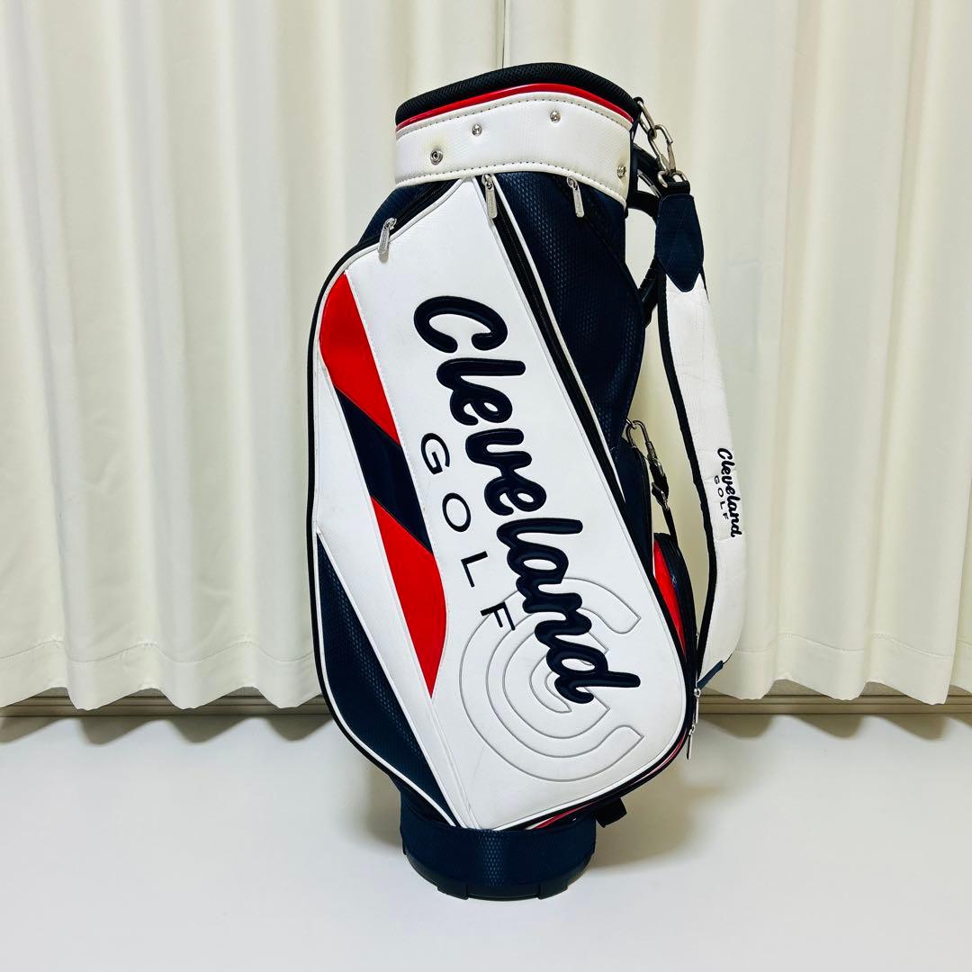 【美品】Cleveland Golf キャディバッグ 9型 フード付き