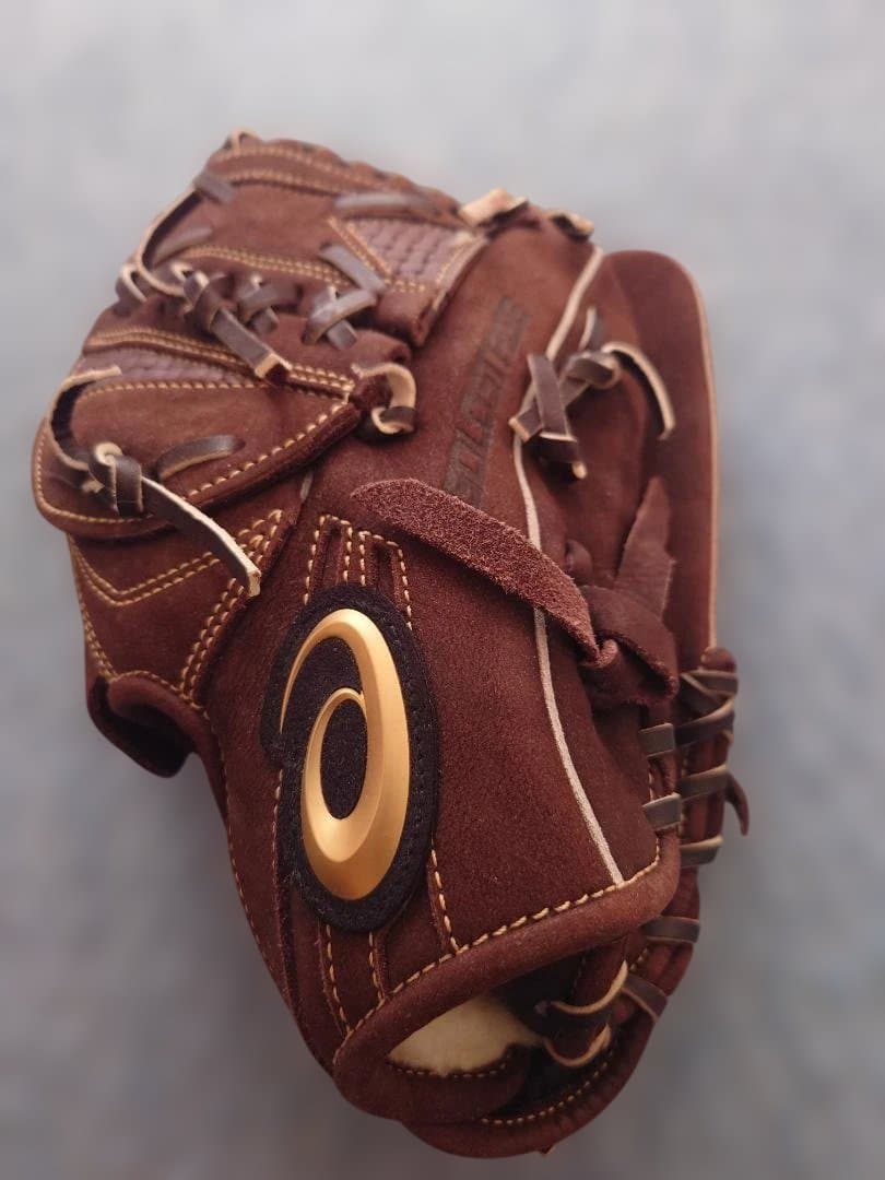 値下げしました！ASICS 硬式用グローブ ブラウンブラック ゴールドステージ