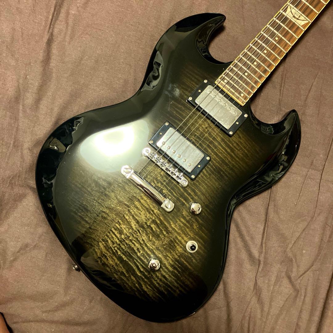 【VGS】Select Cobra 希少なドイツ製エレキギター SGタイプ 黒