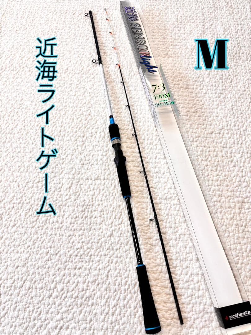 近海ライトゲーム　ロッド　M タイラバ 落とし込み　万能船竿　30〜80号