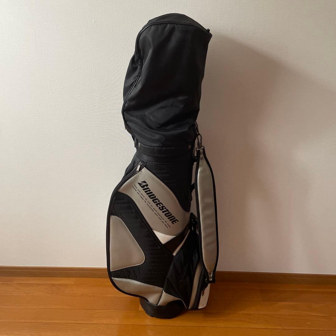 ブリヂストン キャディバッグ 黒/白 ゴルフバッグ