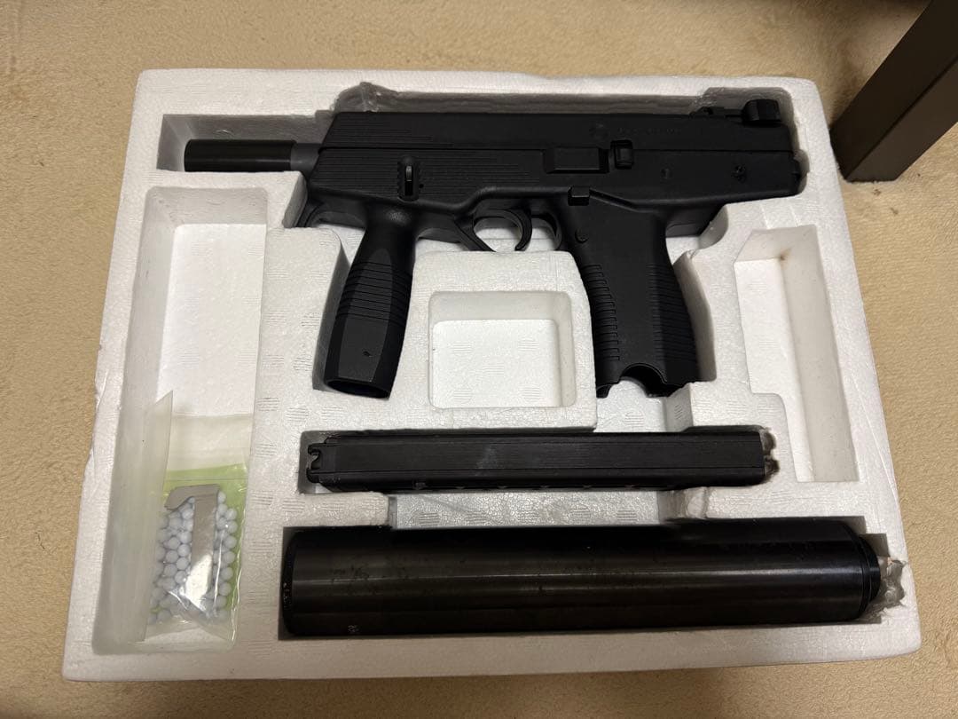 ［ジャンク品］KSC TMP ガスガン サプレッサー付き