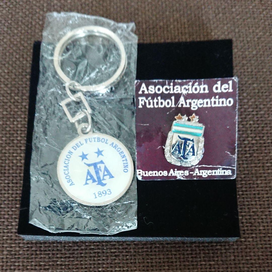 アルゼンチン サッカー協会 AFA ピンバッチ キーホルダー 非売品