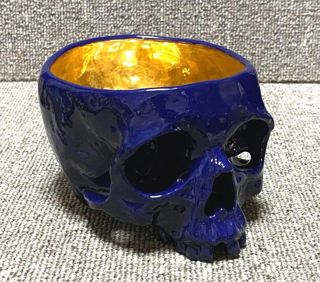 丸岡和吾 髑髏 お茶碗