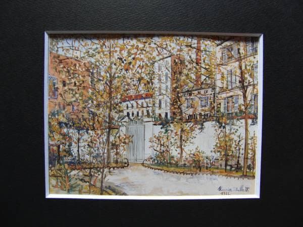 MAURICE UTRILLO、SCENE DE RUE、海外版超希少レゾネより