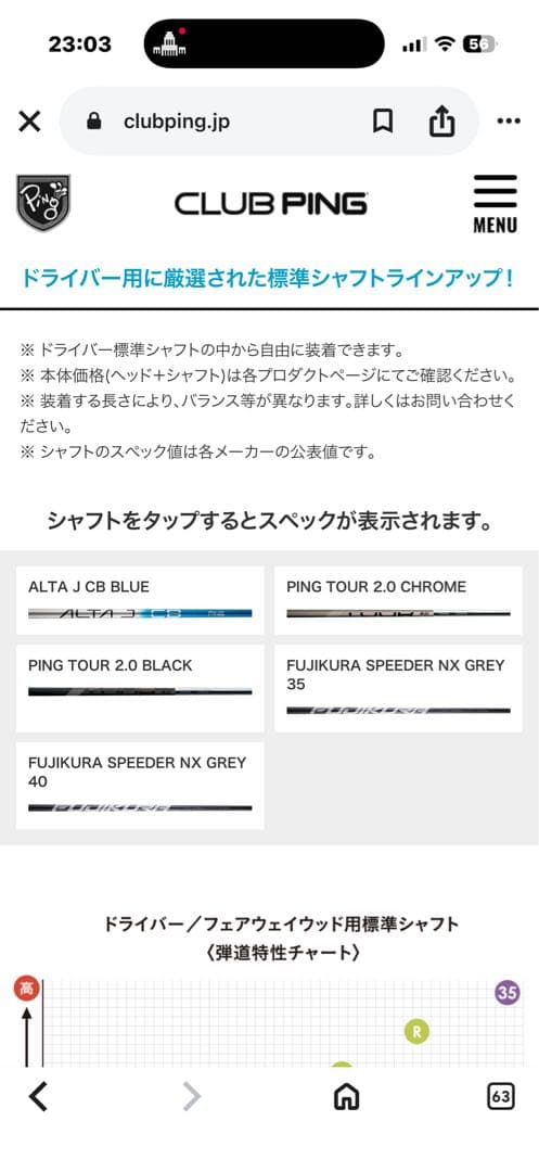 【新品】★ピン ドライバーシャフト ＴＯＵＲ ２.０ ＣＨＲＯＭＥ Ｓ★