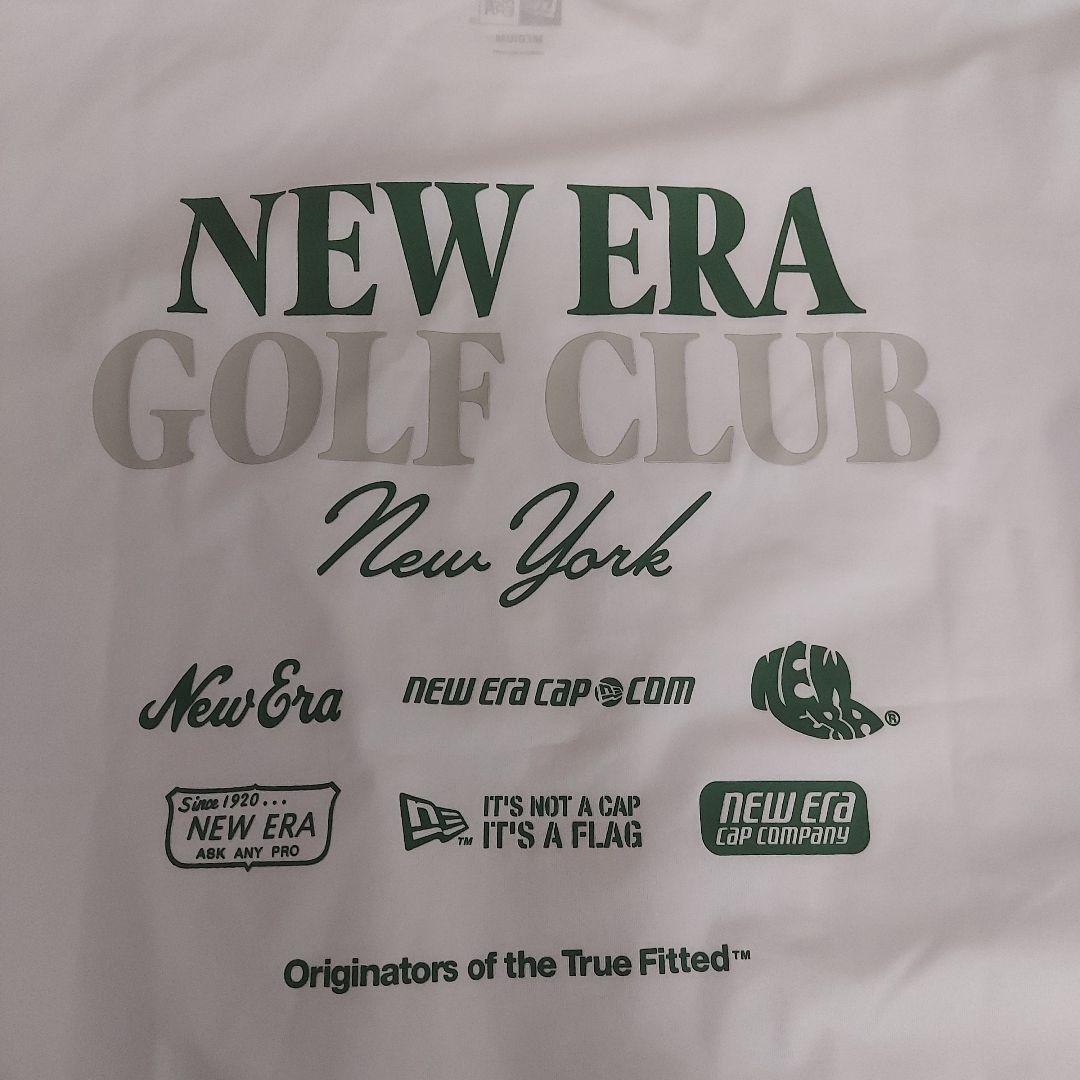 NEW ERA モックネックゴルフ ホワイトシャツ