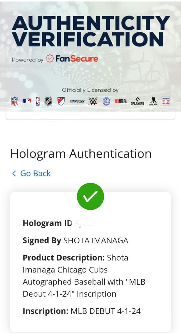 【完売品】今永昇太／直筆サインボール／シカゴ・カブス／MLBデビューインスク入り