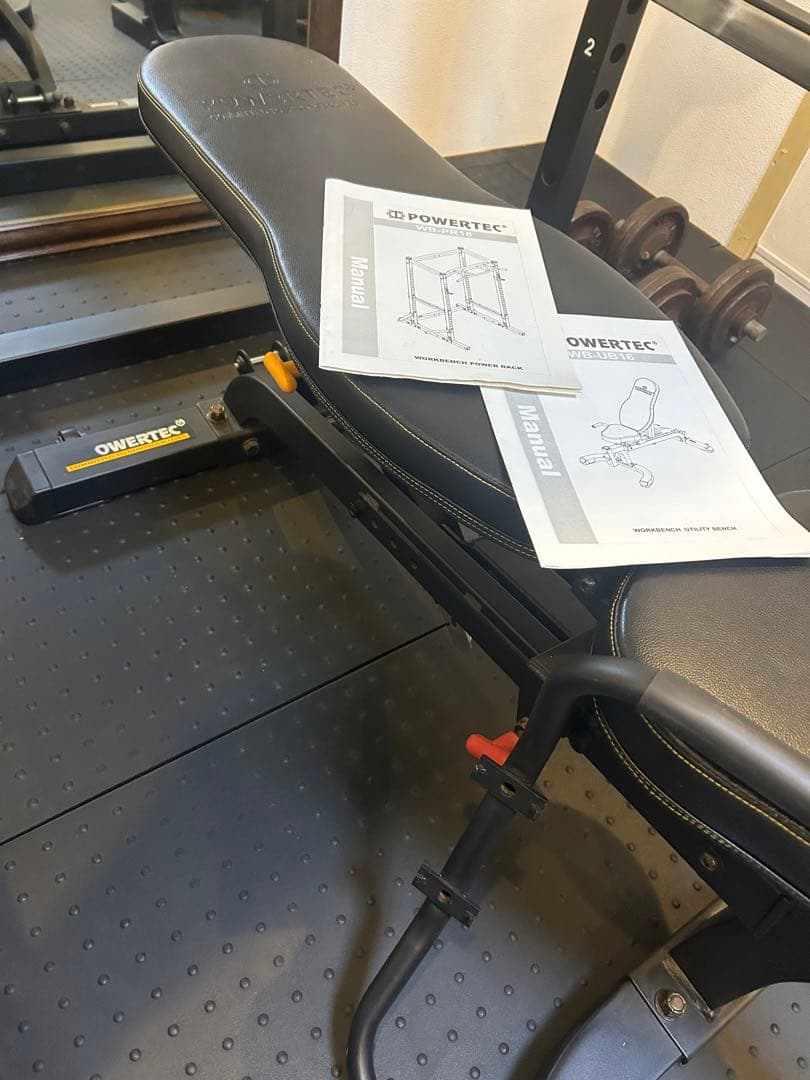 POWERTEC パワーラック アジャスタブルベンチ オリンピックバー