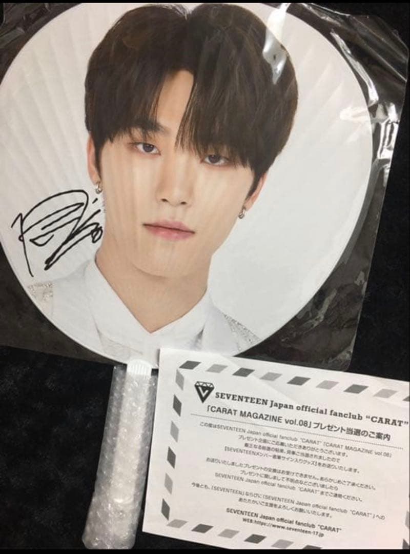 SEVENTEEN ディノ　直筆サイン　うちわ