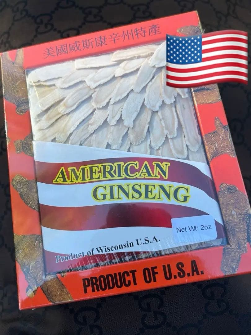 純正　男の宝物　花旗参　最強アメリカ産ウィスコンシン州天然高麗人参滋養強壮　精力