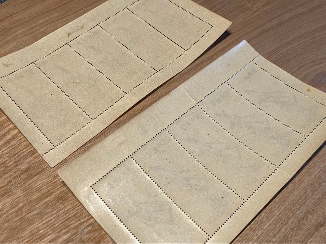 【未使用品】趣味の週間記念 見返り美人／月に雁 5枚綴り小型シート2枚セット