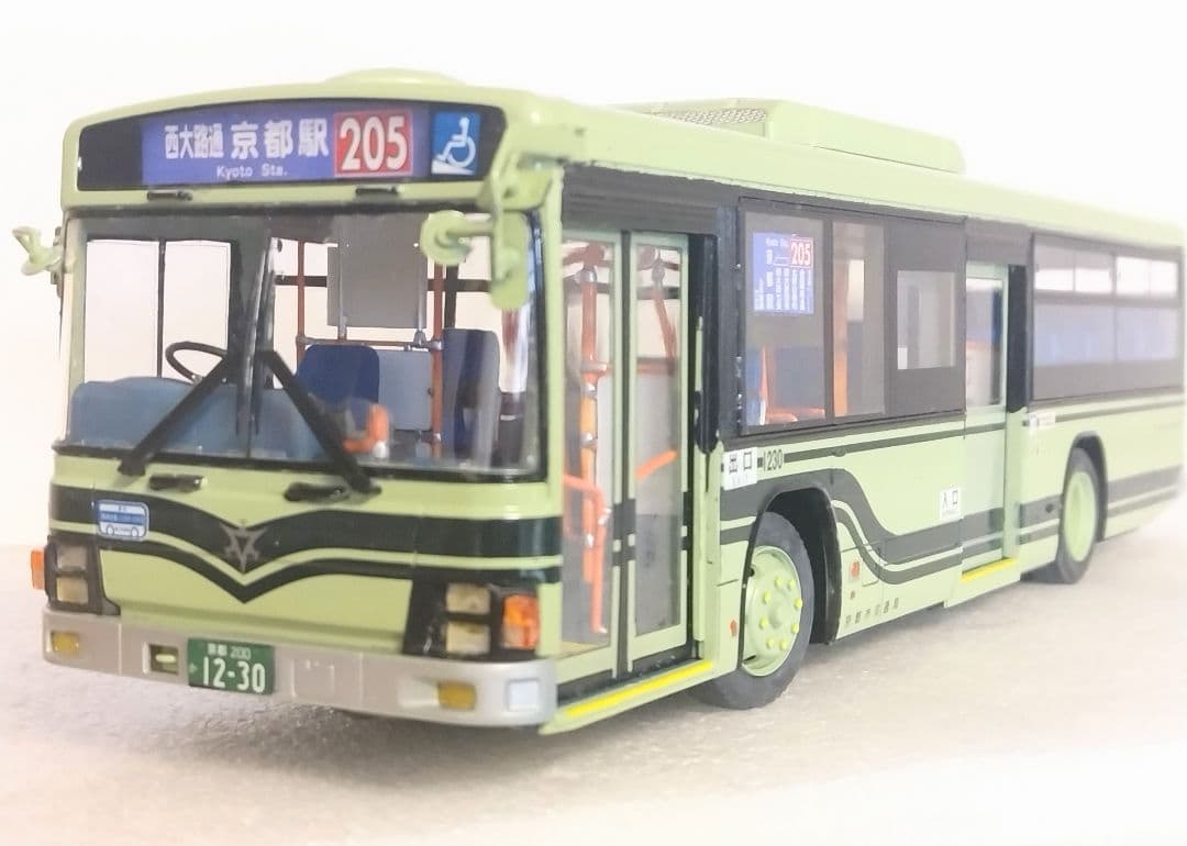 1/32 京都市交通局バス(いすゞエルガ)素人組立品
