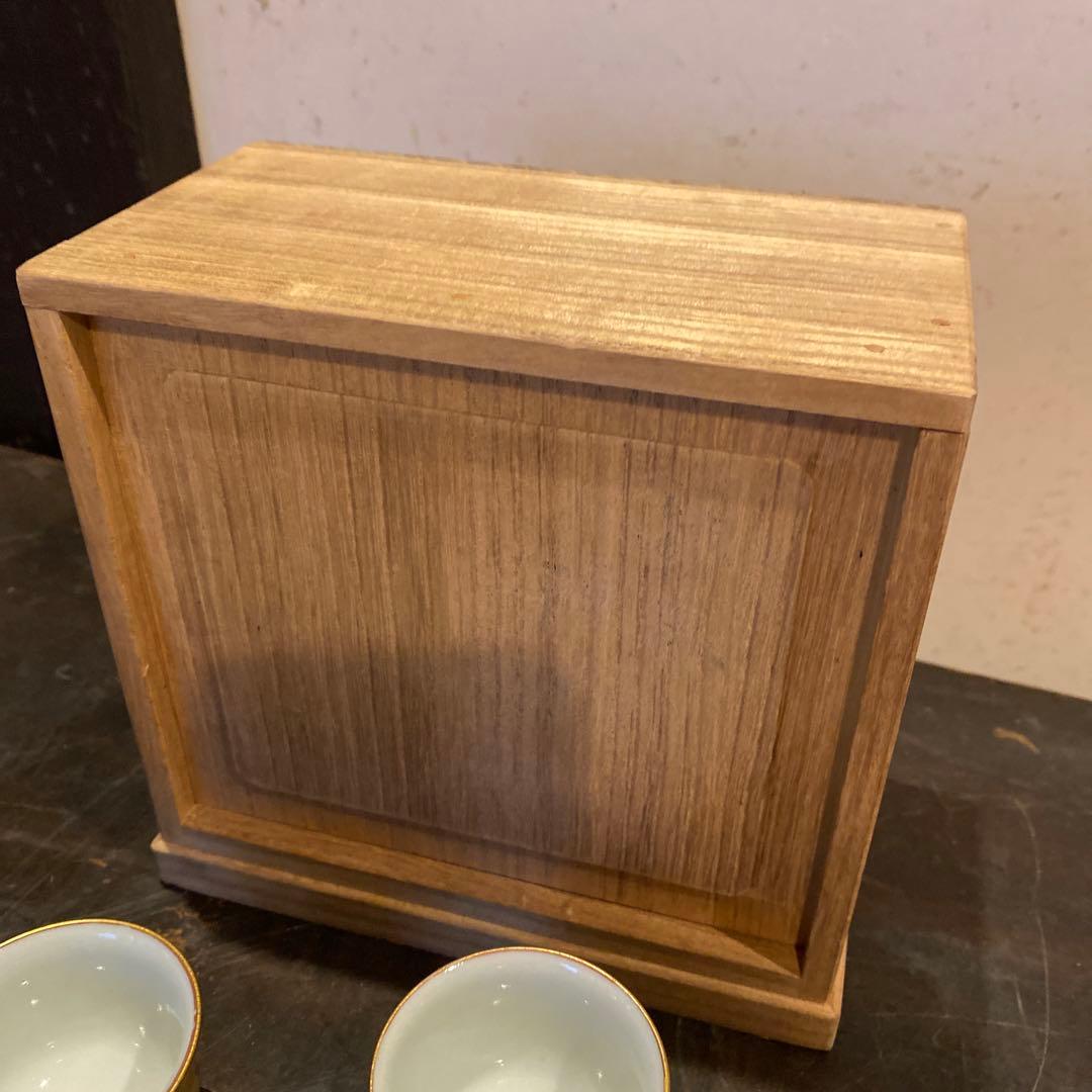 九谷金彩鶉文茶器セット【桐箱付】