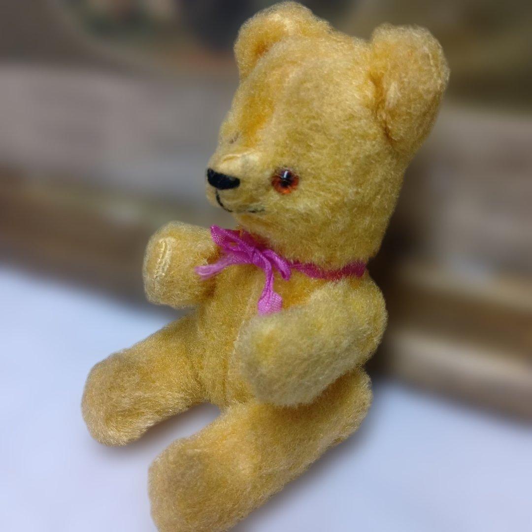 ♥フランスからやって小ぶりな可愛い　アンティーク　テディベア♥
