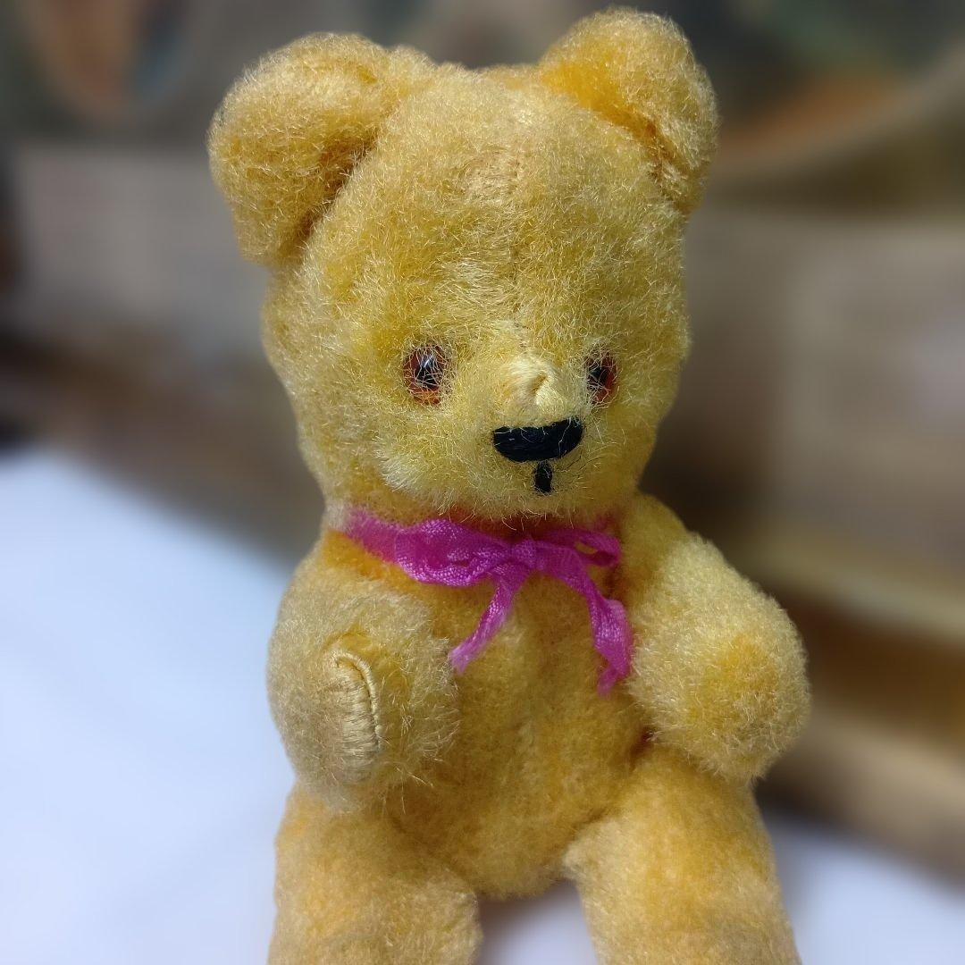 ♥フランスからやって小ぶりな可愛い　アンティーク　テディベア♥