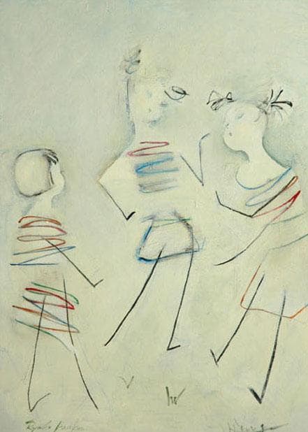 油絵 絵 絵画 インテリア F4-051513 人物 可愛い子供たち