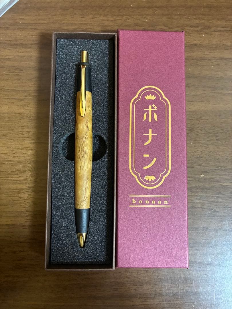 ボナンペン栗縮木シャープペンシル　検索用野原工芸　工房楔